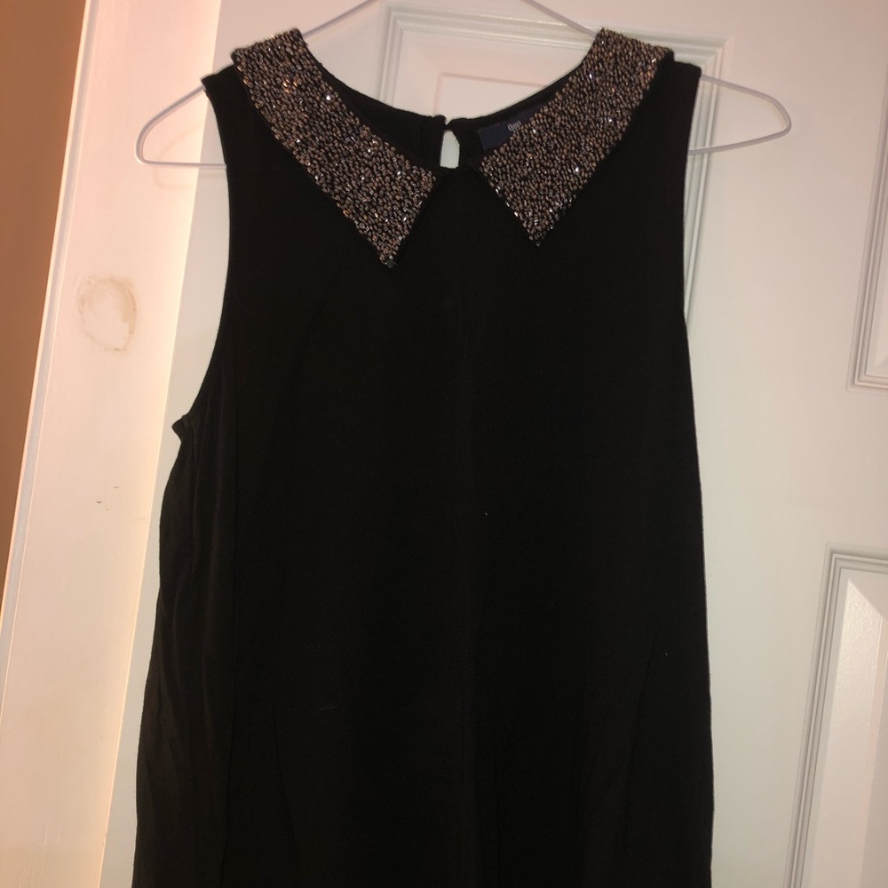 beaded-collar dress shirt